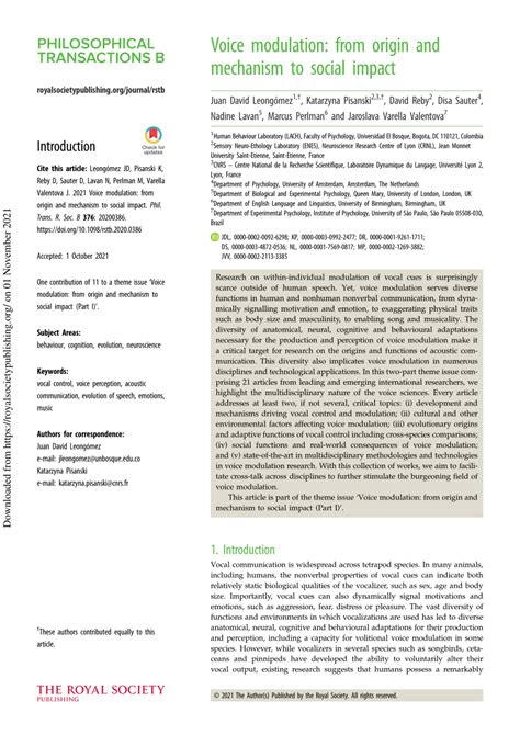 modulated voice in tagalog meaning|Voice modulation: from origin and mechanism to social impact.